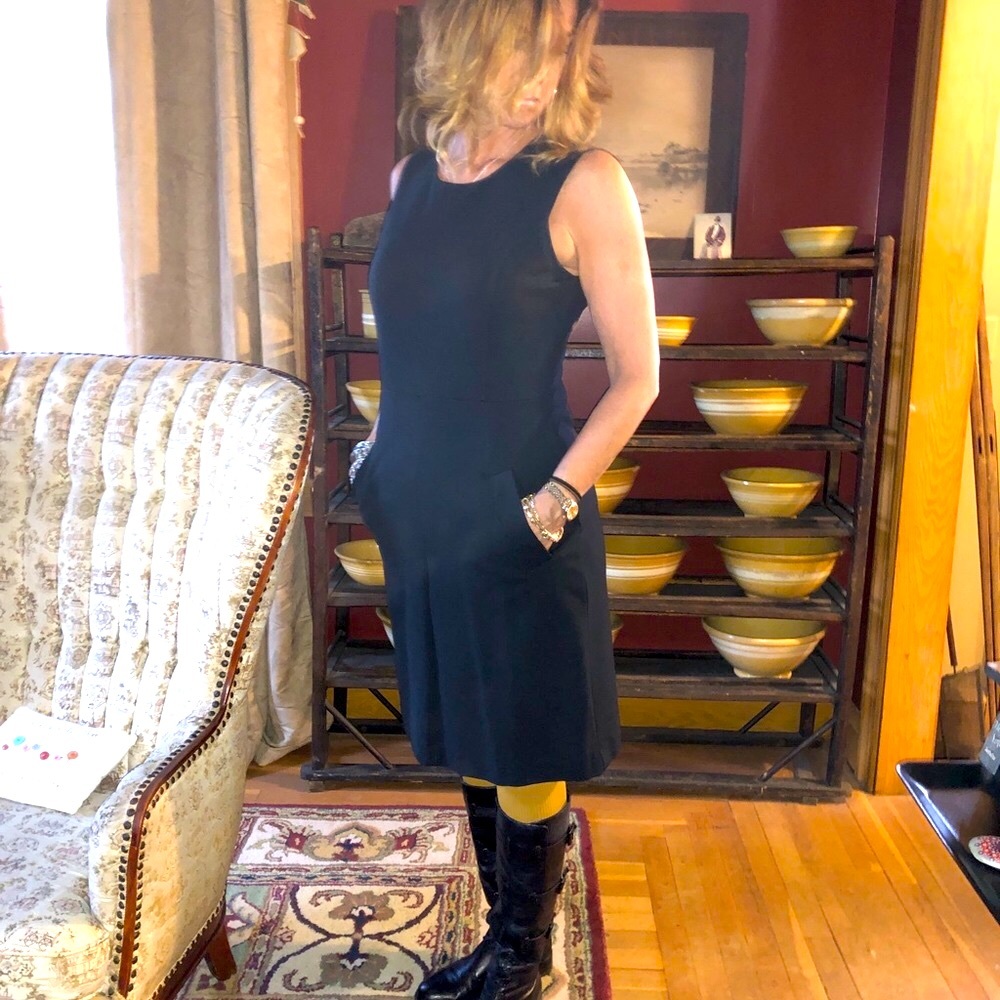 🍀Lands’ End black NWOT black dress